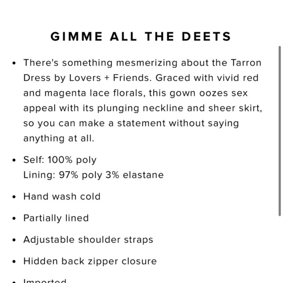 Lovers and Friends Tarron Gown in Magenta & Red - Picture 4 of 9